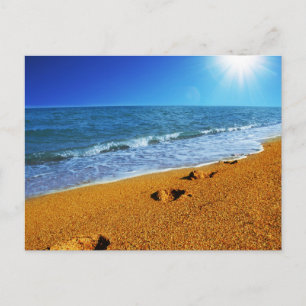 Moderne Strandlandschaft Natur Postkarte