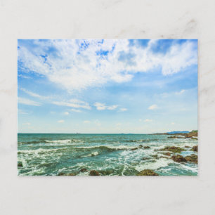 Moderne Strandlandschaft Natur Postkarte