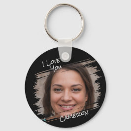 Moderne Street Art Add Foto I Liebe You Boyfriend Schlüsselanhänger