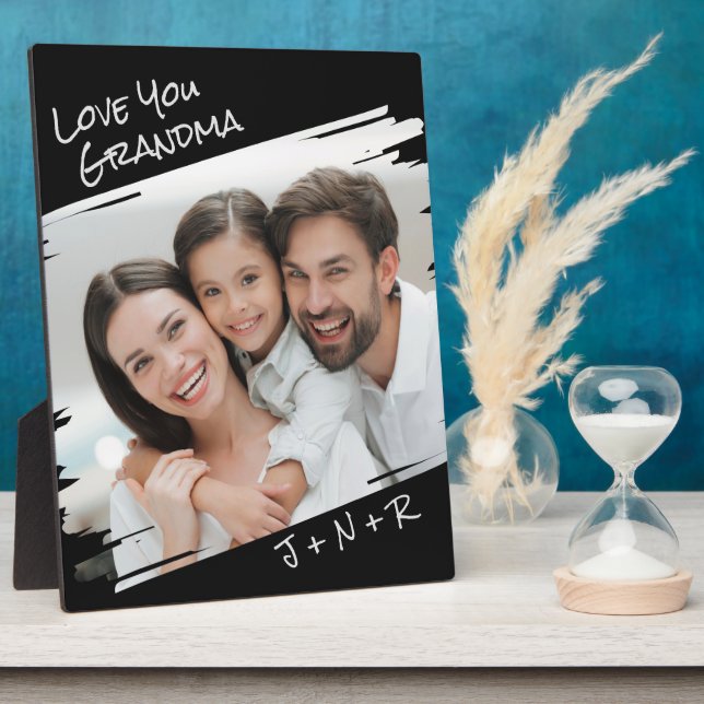 Moderne Street Art Add Your Foto Liebe You Oma Fotoplatte (Seite)