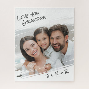 Moderne Street Art Add Your Foto Liebe You Opa Puzzle