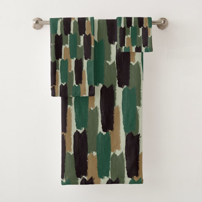 Moderne Streifen Badhandtuch Set (Insitu)