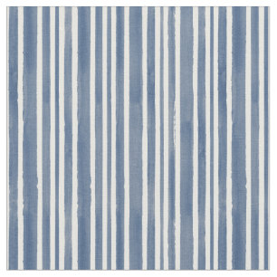 Moderne Streifen Blau/Weiß l Niedlich Stoff