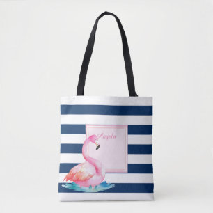 Moderne Streifen,entzückende Flamingos