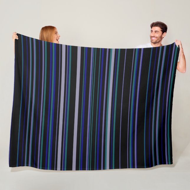 Moderne Streifen Fleecedecke (Beispiel)