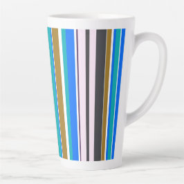 Moderne Streifen im trendigen Stil Milchtasse