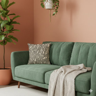 Moderne Streifen in Schwarz und Beige Kissen