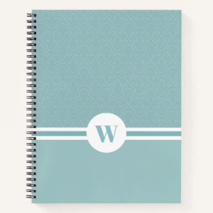 Moderne Streifen mit einfacher Blume Notizbuch