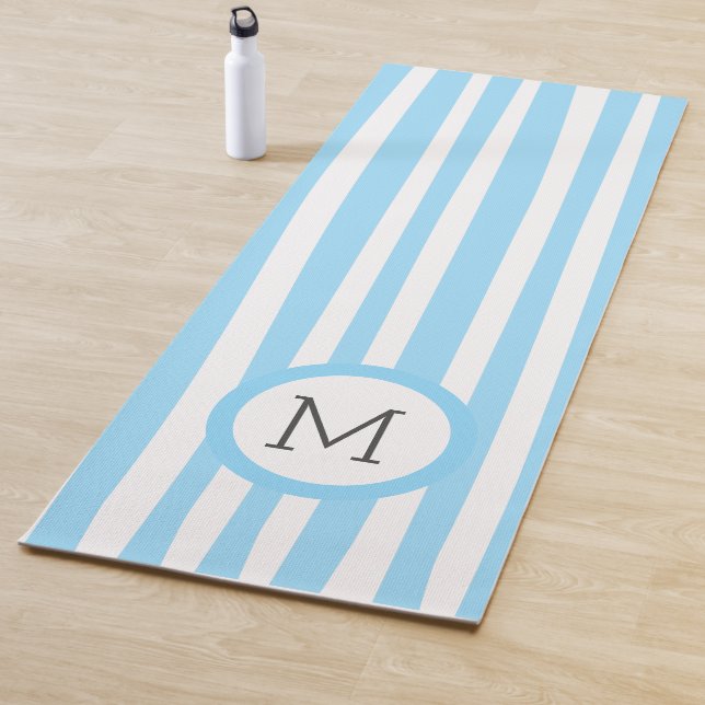 Moderne Streifen Muster mit Monogramm Yogamatte (Beispiel)