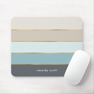 Moderne Streifen Personalisiert Mousepad
