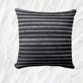 .Moderne Streifen Schwarz/Weiß Kissen