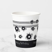 Moderne Streifen und Blumen