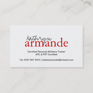 Moderne Streifen-Visitenkarte Visitenkarte