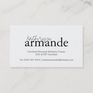 Moderne Streifen-Visitenkarte Visitenkarte