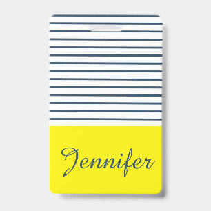 Moderne Streifenmuster Ausweis