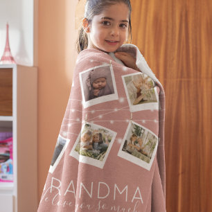 Moderne String Lights Fotolack Fleece Blanket