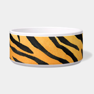 Moderne Stripte Tigerfelle Print big cats feline a Napf
