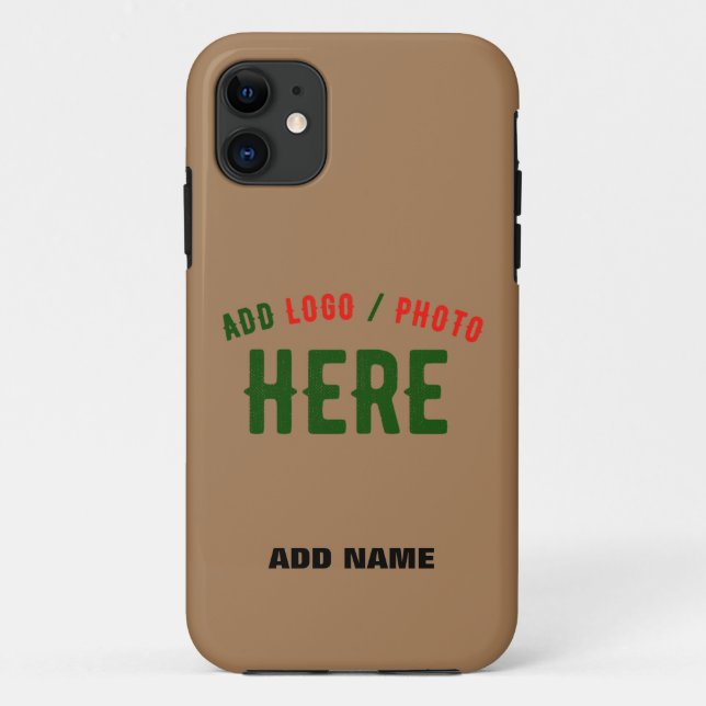 MODERNE, STYLISCH BROWN BROWN ÜBERPRÜFTE MARKENZEI Case-Mate iPhone HÜLLE (Rückseite)