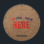 MODERNE, STYLISCH BROWN BROWN ÜBERPRÜFTE MARKENZEI DARTSCHEIBE<br><div class="desc">DIES IST EIN DESIGN-FITTING FÜR JEDEN. SIE KÖNNEN LOGO,  FOTO,  TEXT UND FARBEN ÄNDERN,  RESIZIEREN ODER HINZUFÜGEN,  WIE SIE MÖCHTEN. DANKE IHNEN.</div>