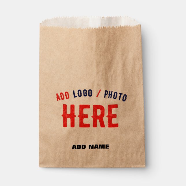 MODERNE, STYLISCH BROWN BROWN ÜBERPRÜFTE MARKENZEI GESCHENKTÜTCHEN (Vorderseite)