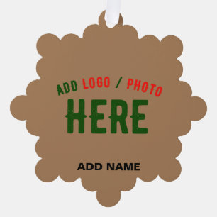 MODERNE, STYLISCH BROWN BROWN ÜBERPRÜFTE MARKENZEI ORNAMENT KARTE