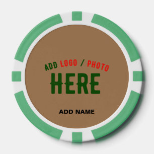 MODERNE, STYLISCH BROWN BROWN ÜBERPRÜFTE MARKENZEI POKERCHIPS