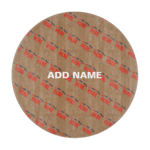 MODERNE, STYLISCH BROWN BROWN ÜBERPRÜFTE MARKENZEI SCHNEIDEBRETT