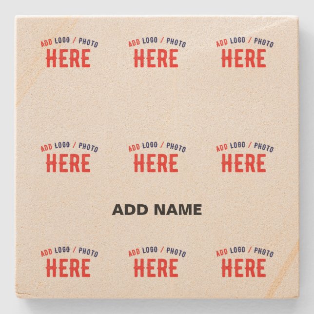 MODERNE, STYLISCH BROWN BROWN ÜBERPRÜFTE MARKENZEI STEINUNTERSETZER (Vorderseite)