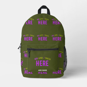 MODERNE STYLISCH-KUSTOM-ARMY GREEN-VERIFIED MARKIE BEDRUCKTER RUCKSACK