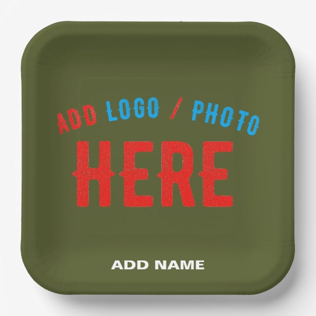 MODERNE STYLISCH-KUSTOM-ARMY GREEN-VERIFIED MARKIE PAPPTELLER (Vorderseite)
