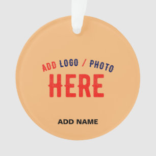 MODERNE STYLISCH-MODERNE CUSTOM PEACH ORANGE ÜBERP ORNAMENT