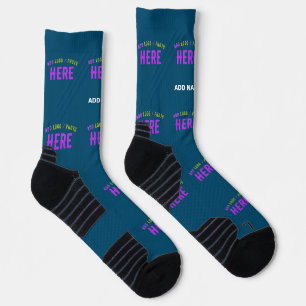 MODERNE, STYLISCH-PRUSSIANISCHE BLAUE-PRÜFGESCHICH SOCKEN
