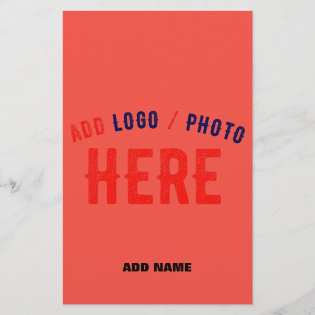 MODERNE, STYLISCH-ROTE ORANGE ÜBERPRÜFTE MARKENBEZ FLYER (Vorne)