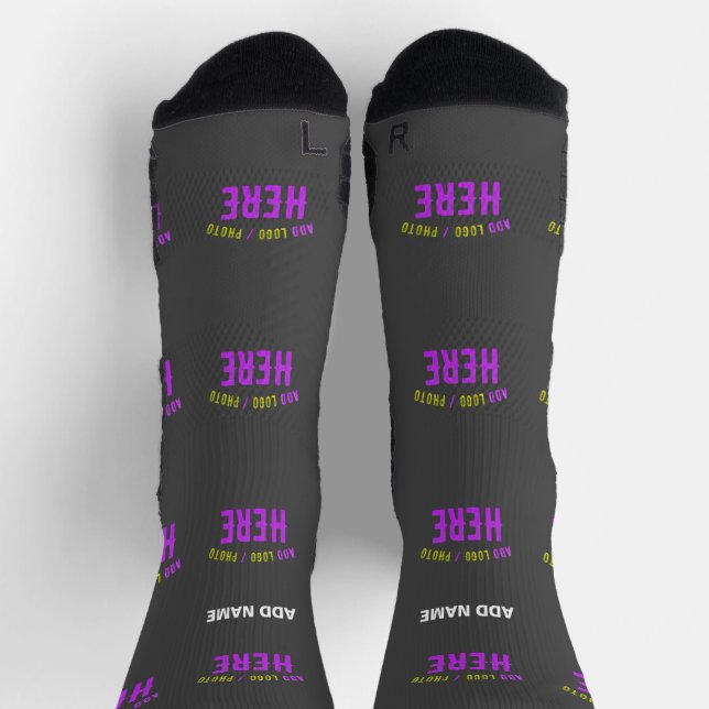 MODERNE, STYLISCH ZOLLBARE GRAU-ÜBERPRÜFTE MARKENB SOCKEN (Oben)
