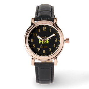 MODERNE, STYLISCH ZOLLBARE, SCHWARZE VERIFIZIERTE ARMBANDUHR
