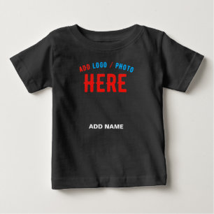 MODERNE, STYLISCH ZOLLBARE, SCHWARZE VERIFIZIERTE  BABY T-SHIRT