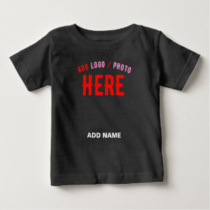 MODERNE, STYLISCH ZOLLBARE, SCHWARZE VERIFIZIERTE  BABY T-SHIRT