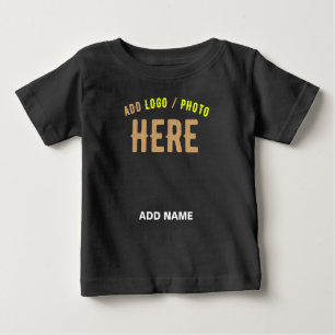 MODERNE, STYLISCH ZOLLBARE, SCHWARZE VERIFIZIERTE  BABY T-SHIRT
