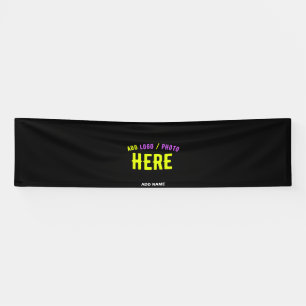 MODERNE, STYLISCH ZOLLBARE, SCHWARZE VERIFIZIERTE  BANNER
