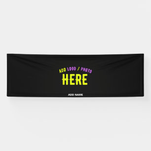 MODERNE, STYLISCH ZOLLBARE, SCHWARZE VERIFIZIERTE BANNER
