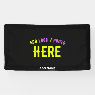 MODERNE, STYLISCH ZOLLBARE, SCHWARZE VERIFIZIERTE BANNER