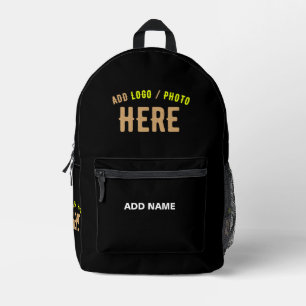 MODERNE, STYLISCH ZOLLBARE, SCHWARZE VERIFIZIERTE BEDRUCKTER RUCKSACK