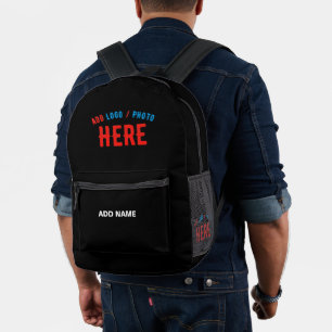 MODERNE, STYLISCH ZOLLBARE, SCHWARZE VERIFIZIERTE BEDRUCKTER RUCKSACK