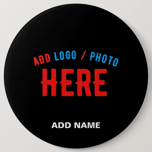 MODERNE, STYLISCH ZOLLBARE, SCHWARZE VERIFIZIERTE  BUTTON (Vorderseite)