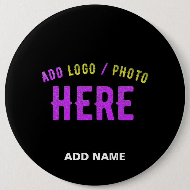 MODERNE, STYLISCH ZOLLBARE, SCHWARZE VERIFIZIERTE  BUTTON (Vorderseite)