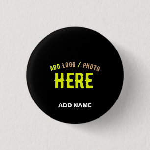 MODERNE, STYLISCH ZOLLBARE, SCHWARZE VERIFIZIERTE BUTTON