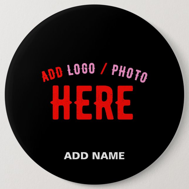 MODERNE, STYLISCH ZOLLBARE, SCHWARZE VERIFIZIERTE  BUTTON (Vorderseite)