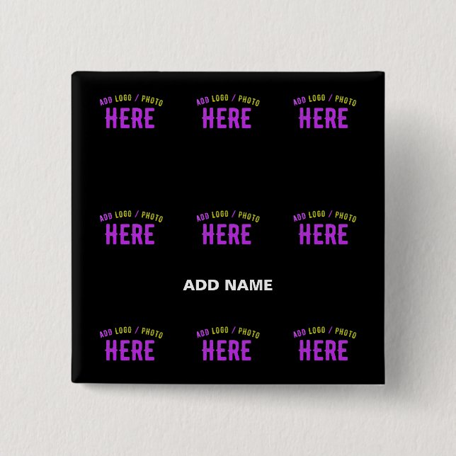 MODERNE, STYLISCH ZOLLBARE, SCHWARZE VERIFIZIERTE  BUTTON (Vorderseite)