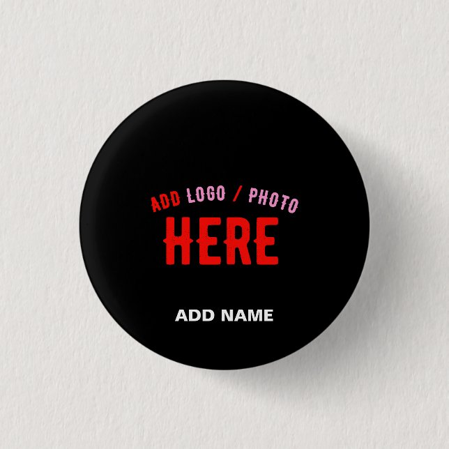 MODERNE, STYLISCH ZOLLBARE, SCHWARZE VERIFIZIERTE  BUTTON (Vorderseite)