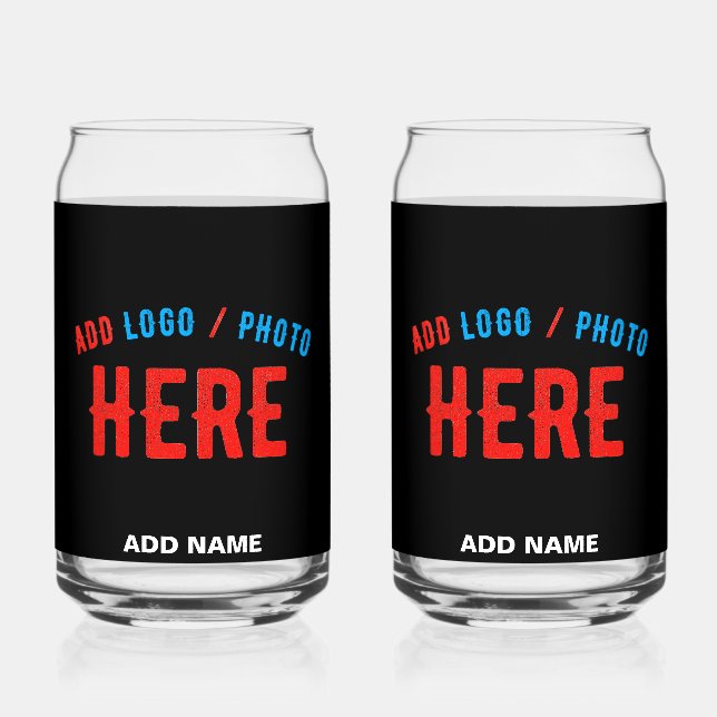 MODERNE, STYLISCH ZOLLBARE, SCHWARZE VERIFIZIERTE  DOSENGLAS (Vorderseite)